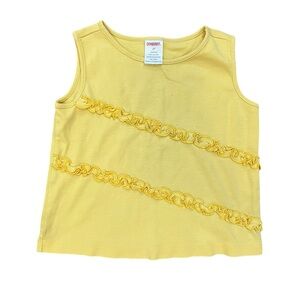 Gymboree Yellow Ruffle-Trim Tank Top for Girls